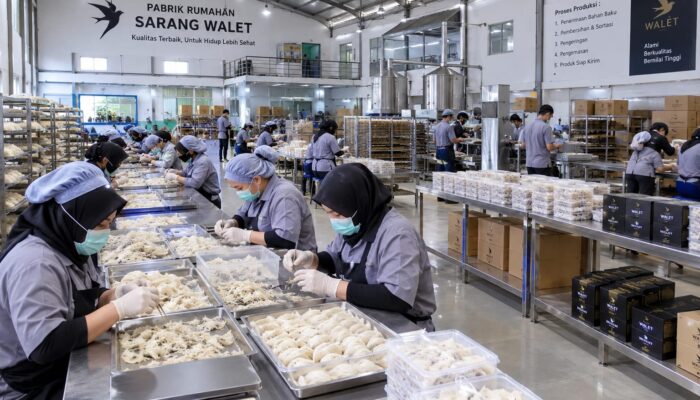 Kawasan Permukiman Nganjuk Simpan Pabrik Pengolahan Sarang Walet Skala Besar