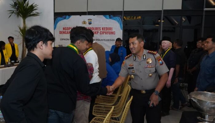 Kapolres Kediri Dialog dengan Mahasiswa, Perkuat Sinergi Jaga Kamtibmas