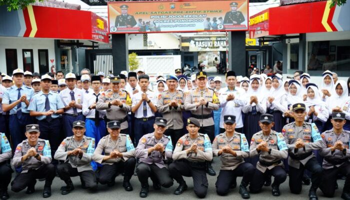 Polres Ponorogo Siagakan Satgas Polisi Jogo Sekolah, Cegah Bullying hingga Narkoba