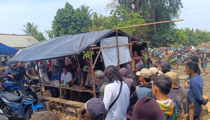 Polisi Kembali Hentikan Tambang Timah Ilegal di DAS Kampak Bangka Barat
