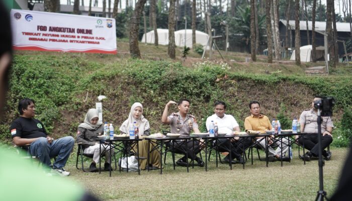 Kawal Perpres Perlindungan dan Kamtibmas, Polres Mojokerto Rangkul Komunitas Ojol lewat FGD