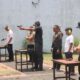 Tingkatkan Pengawasan Senpi Dinas, Kapolres Mojokerto Gelar Anev dan Latihan Menembak Anggota